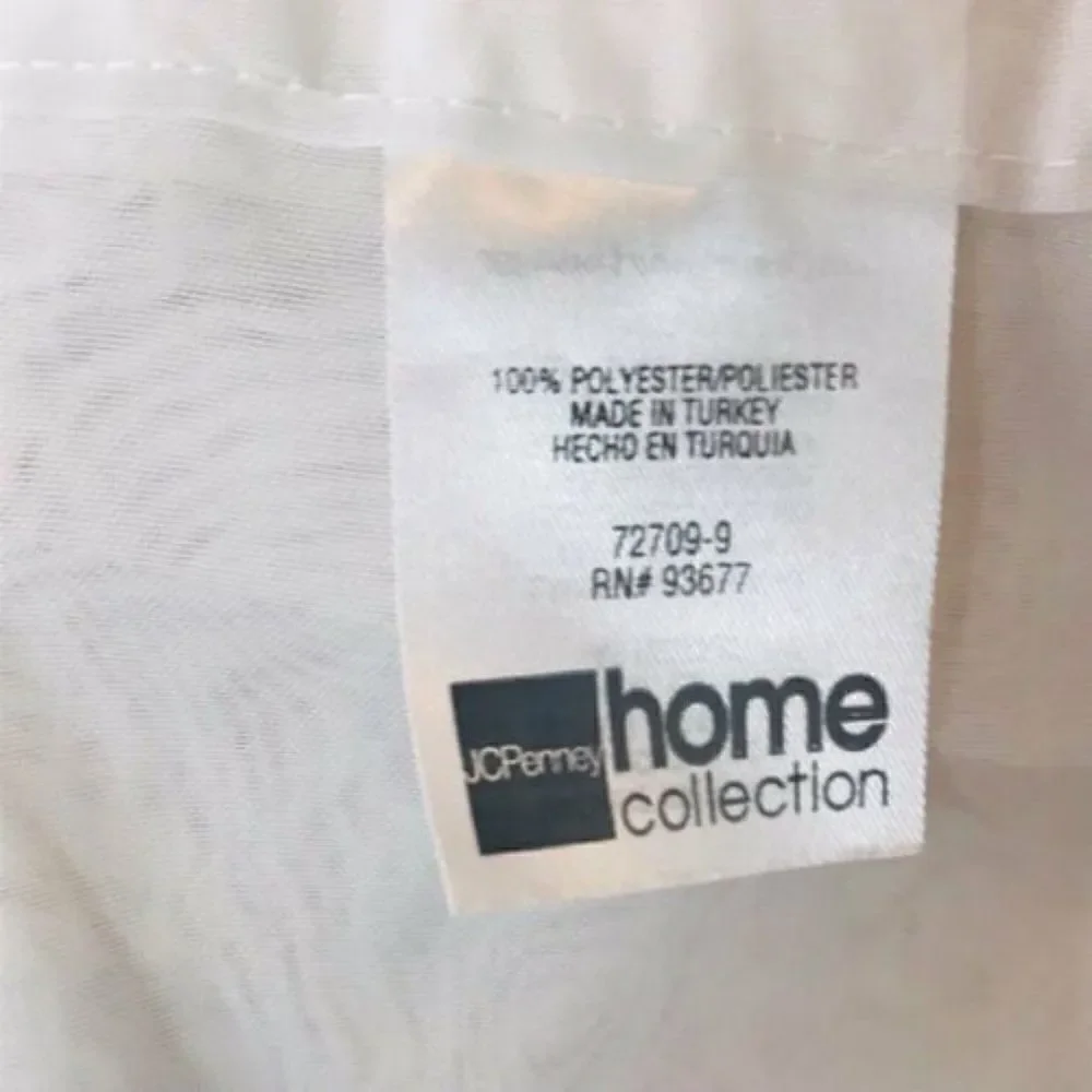 JCPenny Home Pair of Sheer Valance Window Curtains